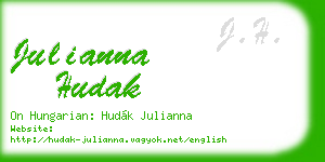 julianna hudak business card
